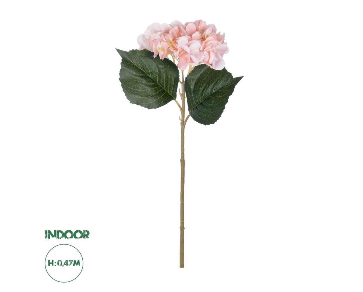 GloboStar® Artificial Garden SALMON HYDRANGEA BRANCH 21175