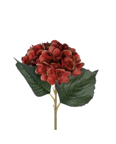 GloboStar® Artificial Garden RED HYDRANGEA BRANCH 21174