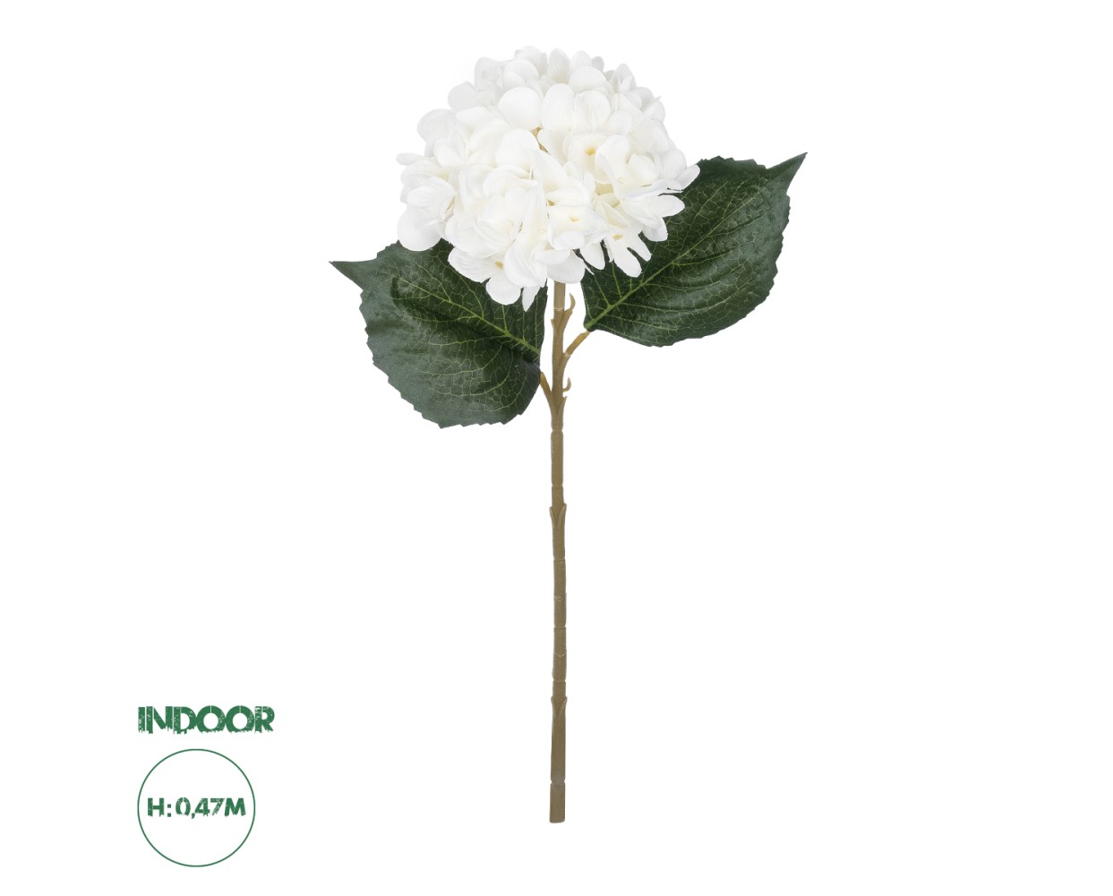 GloboStar® Artificial Garden WHITE HYDRANGEA BRANCH 21173