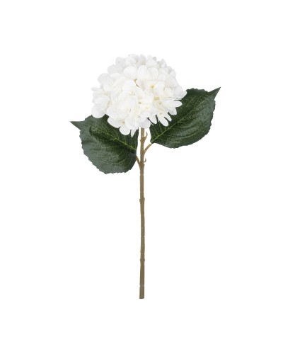 GloboStar® Artificial Garden WHITE HYDRANGEA BRANCH 21173