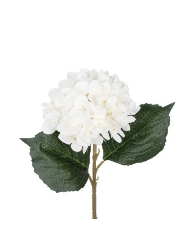 GloboStar® Artificial Garden WHITE HYDRANGEA BRANCH 21173