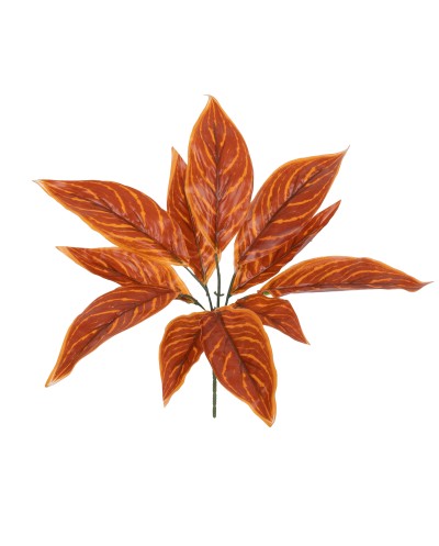 GloboStar® AGLAONEMA ORANGE 78265 Τεχνητό Φυτό Αγλαόνημα