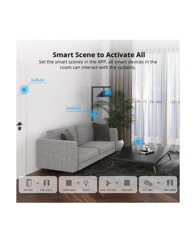 GloboStar® 80133 SONOFF ZBCurtain - Zigbee Smart Curtain