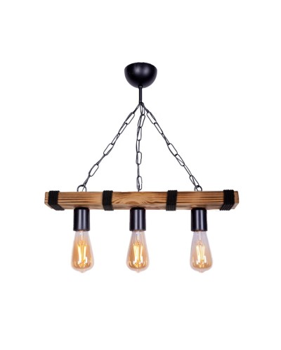 GloboStar® GLISTER 201-0003 Vintage Κρεμαστό Φωτιστικό Ράγα