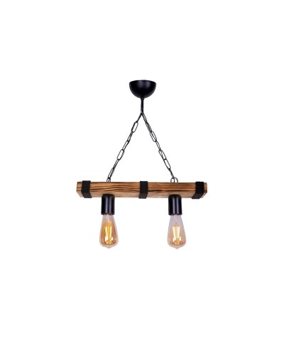 GloboStar® GLISTER 201-0002 Vintage Κρεμαστό Φωτιστικό Ράγα
