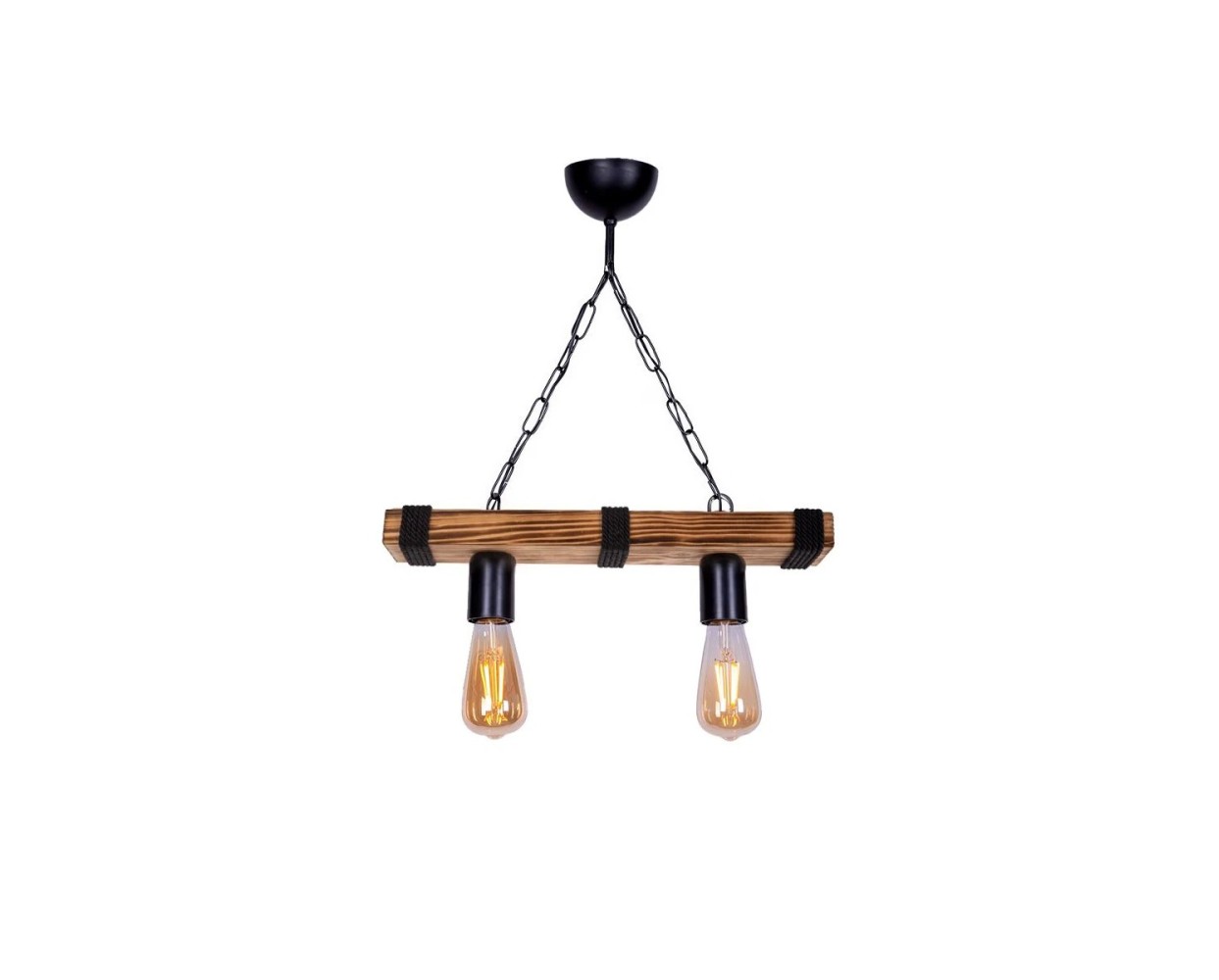 GloboStar® GLISTER 201-0002 Vintage Κρεμαστό Φωτιστικό Ράγα