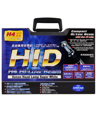 HID MYCARR H4 H/L BEAM 8000K