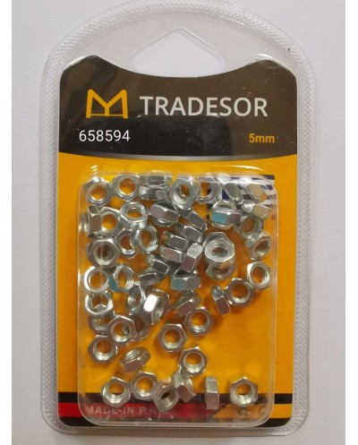 Σετ 50Χ - Παξιμάδια - 5mm - 658594