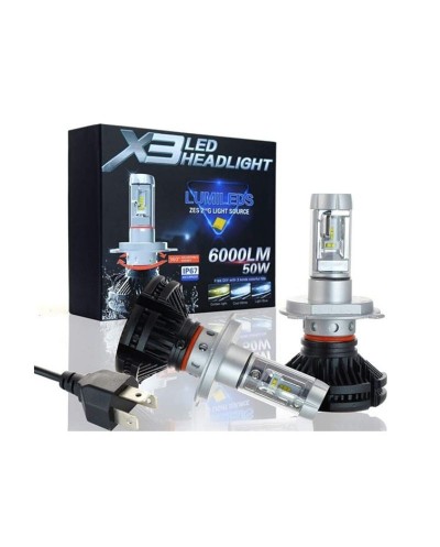 Λάμπες LED - X3-H4 - 50W - Canbus - 007005
