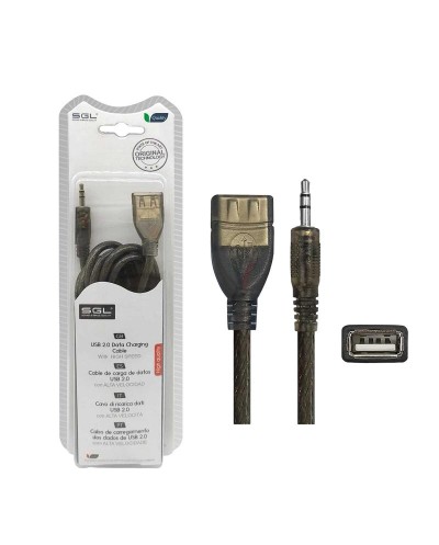 Αντάπτορας καλώδιο - 16S01 - USB A female/Jack 3.5mm male - 5m - 097862