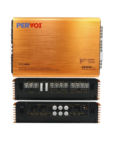 Ενισχυτής αυτοκινήτου 4 καναλιών - CTC-9800 - 6800W - 000378