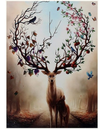 Puzzle 1000 κομματιών - Deer - 88325F - 310430