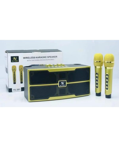 Ασύρματο ηχείο Bluetooth με 2 μικρόφωνα Karaoke - YS-201 - 887158