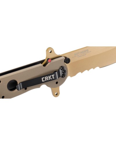 CRKT M21-14DSFG SPECIAL FORCES DROP POINT W/VEFF SERRATIONS