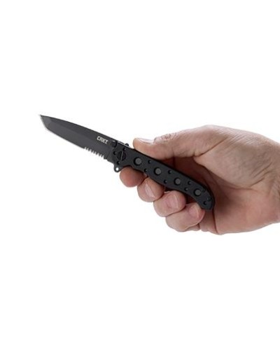 CRKT M16-10KZ TANTO BLACK W/TRIPLE POINT SERRATIONS