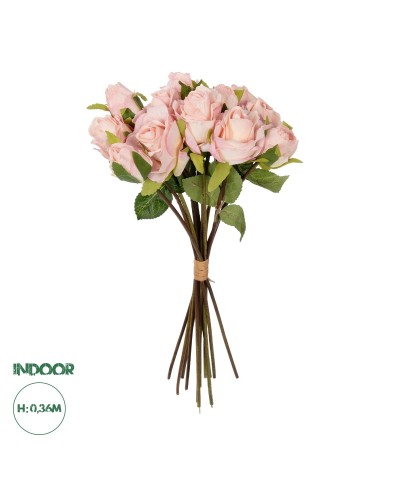 GloboStar® Artificial Garden PINK ROSE BOUQUET 21081