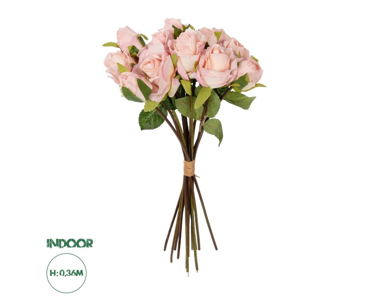 GloboStar® Artificial Garden PINK ROSE BOUQUET 21081