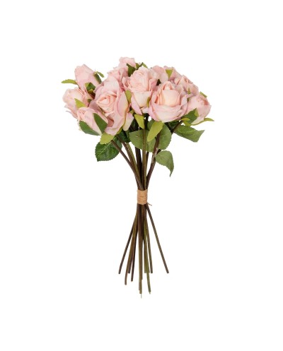 GloboStar® Artificial Garden PINK ROSE BOUQUET 21081