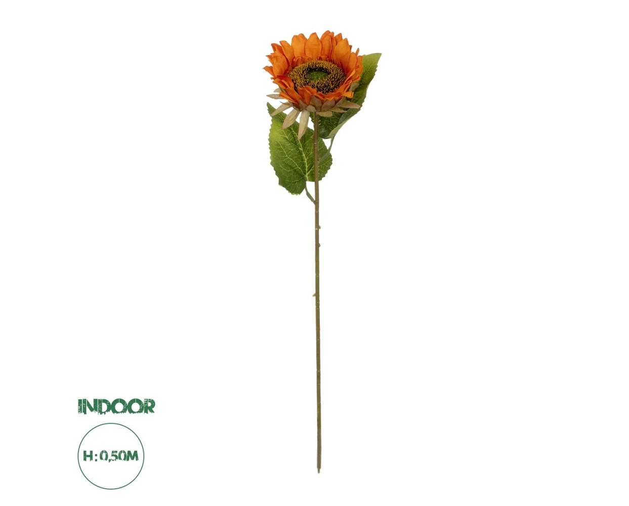 GloboStar® Artificial Garden ORANGE SUNFLOWER BRANCH 21213