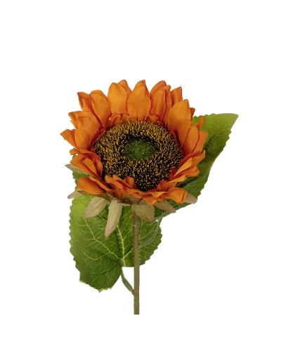 GloboStar® Artificial Garden ORANGE SUNFLOWER BRANCH 21213