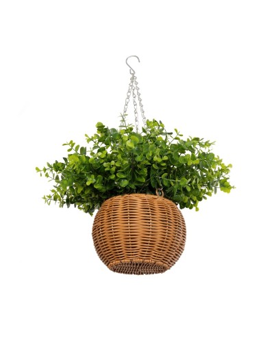 GloboStar® Artificial Garden EUCALYPTUS HANGING PLANT 20640