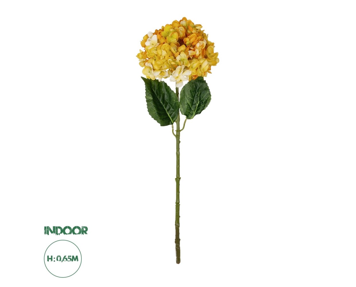 GloboStar® Artificial Garden YELLOW HYDRANGEA BRANCH 21317