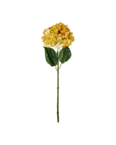 GloboStar® Artificial Garden YELLOW HYDRANGEA BRANCH 21317