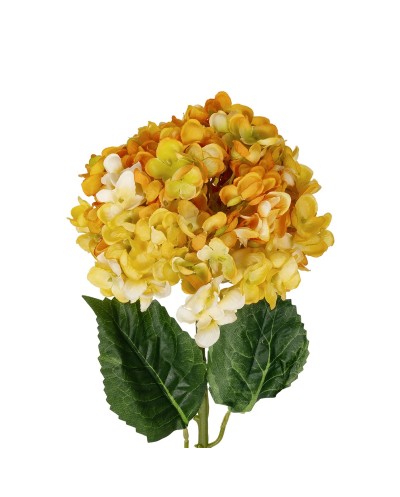 GloboStar® Artificial Garden YELLOW HYDRANGEA BRANCH 21317