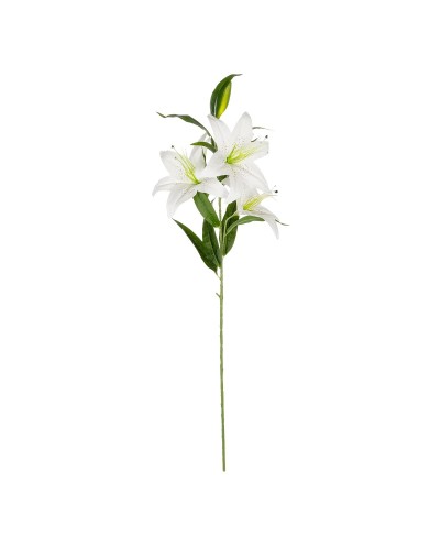 GloboStar® Artificial Garden WHITE LILY BRANCH 21312