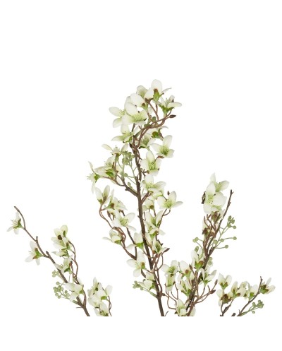 GloboStar® Artificial Garden WHITE FORSYTHIA BRANCH 21326