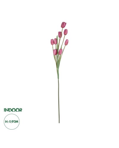 GloboStar® Artificial Garden PINK TULIP BRANCH 21319