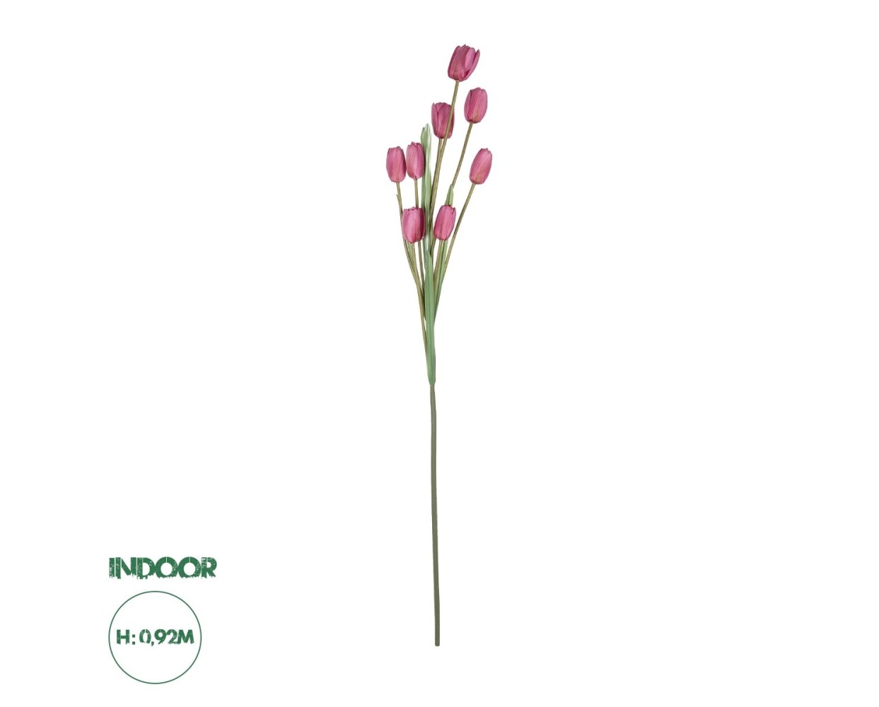 GloboStar® Artificial Garden PINK TULIP BRANCH 21319