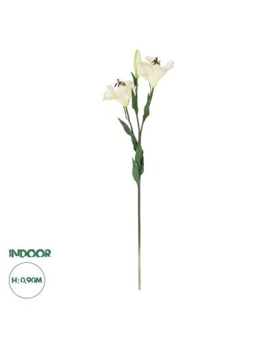 GloboStar® Artificial Garden WHITE LILY BRANCH 21310