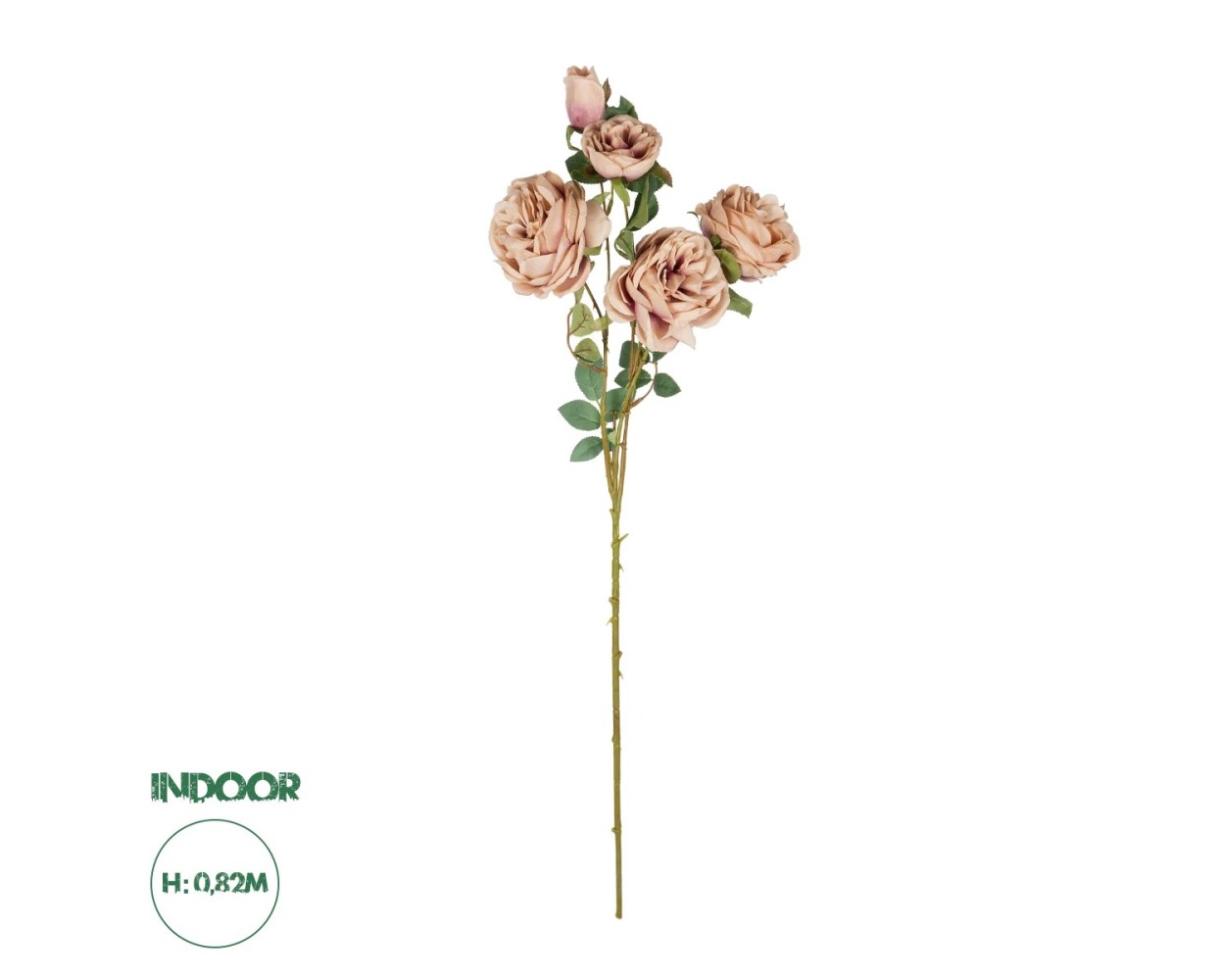 GloboStar® Artificial Garden OLD PINK ROSE BRANCH 21304