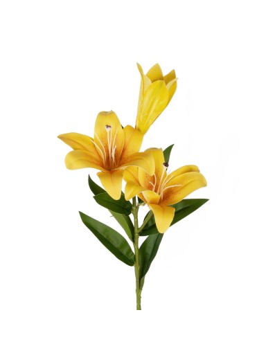 GloboStar® Artificial Garden YELLOW LILY BRANCH 21311