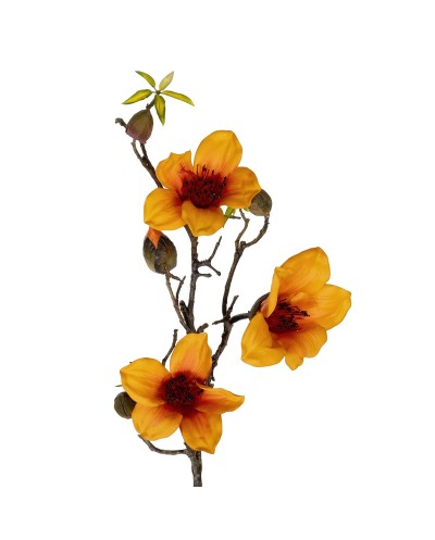 GloboStar® Artificial Garden ORANGE KAPOK BRANCH 21331