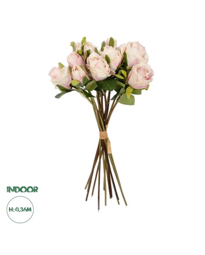 GloboStar® Artificial Garden PINK ROSE BOUQUET 21082