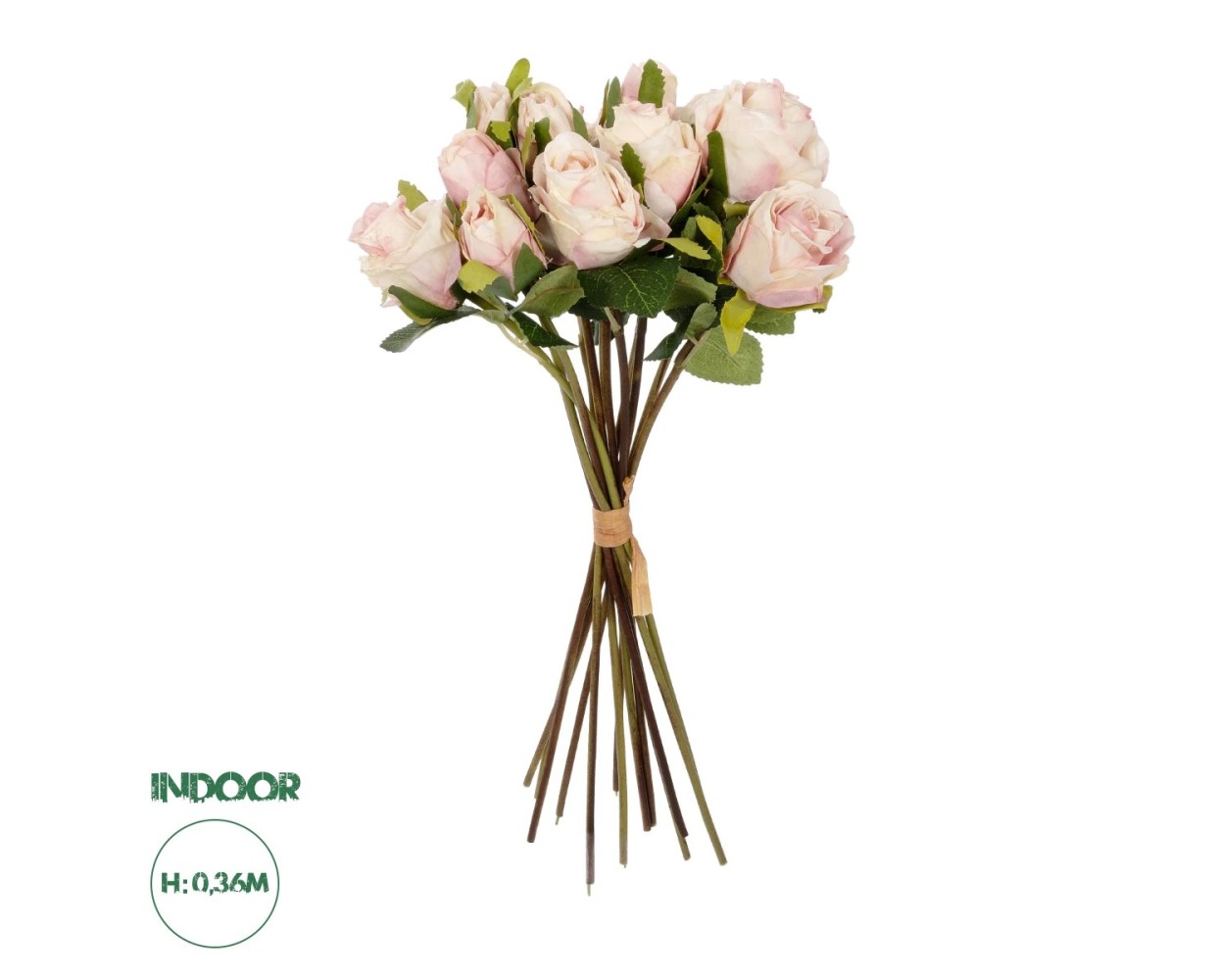 GloboStar® Artificial Garden PINK ROSE BOUQUET 21082