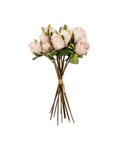 GloboStar® Artificial Garden PINK ROSE BOUQUET 21082