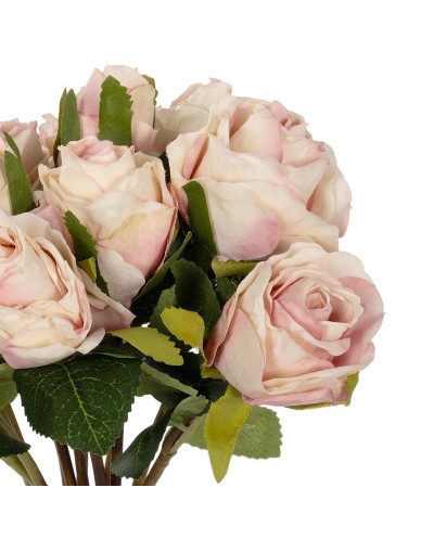 GloboStar® Artificial Garden PINK ROSE BOUQUET 21082