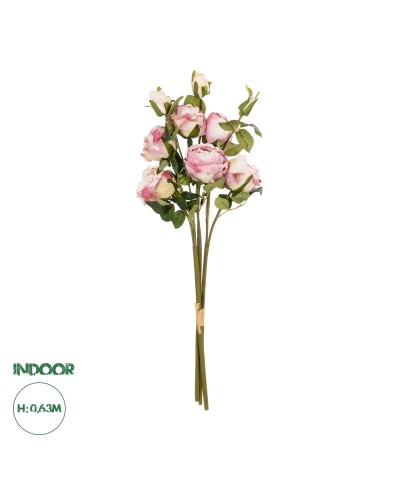 GloboStar® Artificial Garden DUSTY PINK ROSE BOUQUET 21083