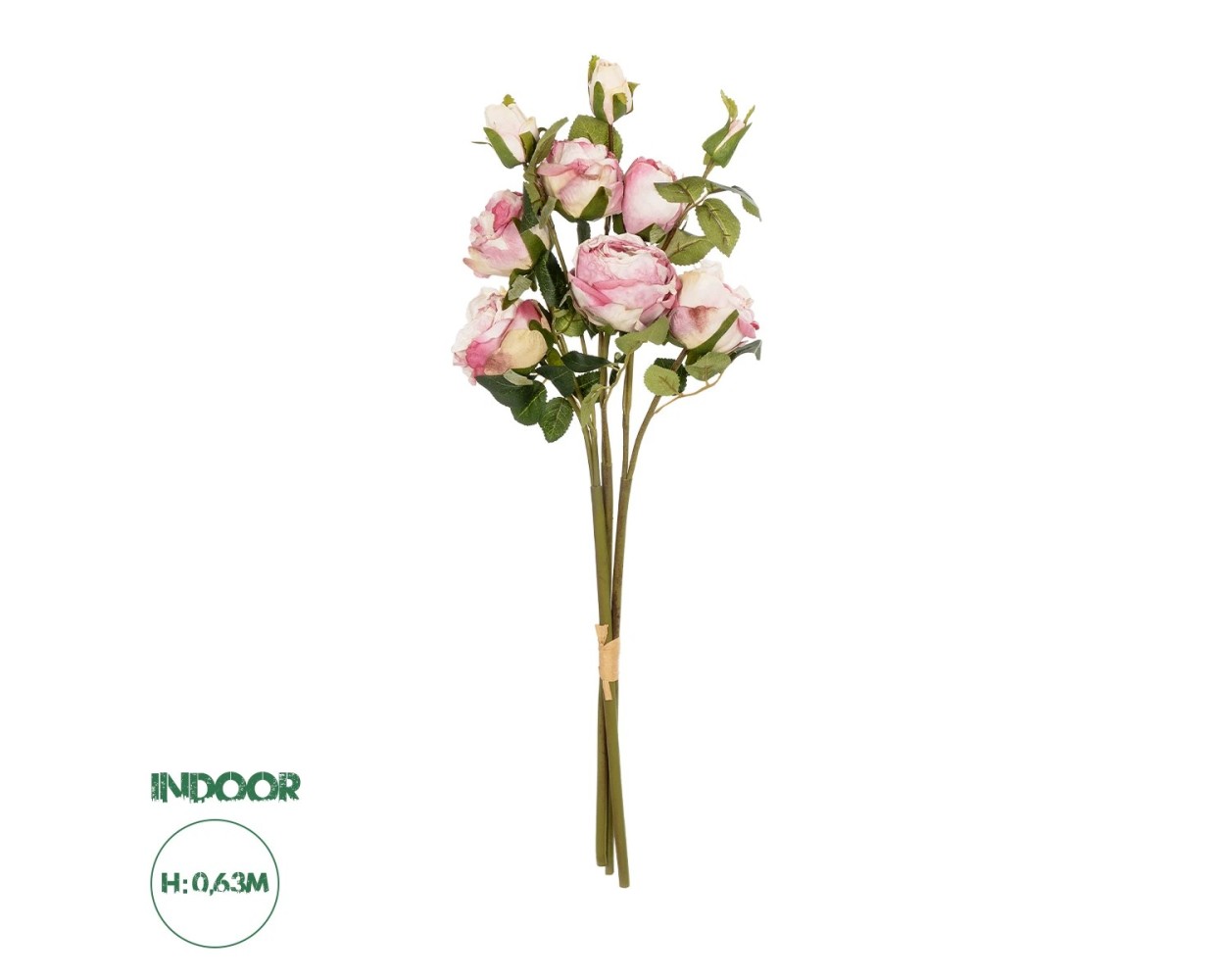 GloboStar® Artificial Garden DUSTY PINK ROSE BOUQUET 21083