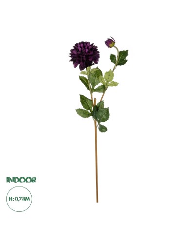 GloboStar® Artificial Garden PURPLE DHALIA BRANCH 21323