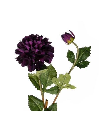 GloboStar® Artificial Garden PURPLE DHALIA BRANCH 21323