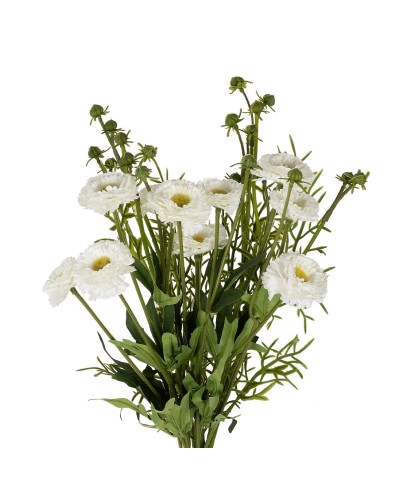 GloboStar® Artificial Garden WHITE CHRYSANTHEMUM BOUQUET