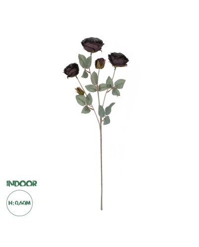 GloboStar® Artificial Garden PURPLE ROSE BRANCH 21301