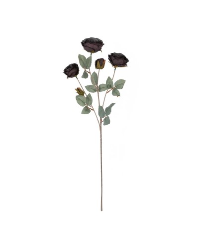 GloboStar® Artificial Garden PURPLE ROSE BRANCH 21301