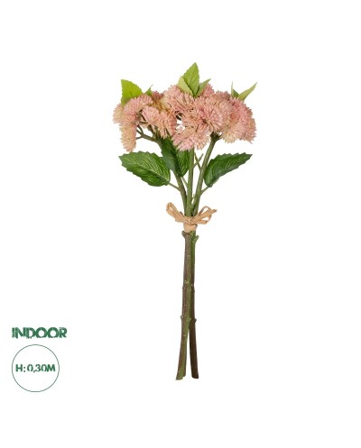 GloboStar® Artificial Garden SALMON PINK SEDUM BOUQUET