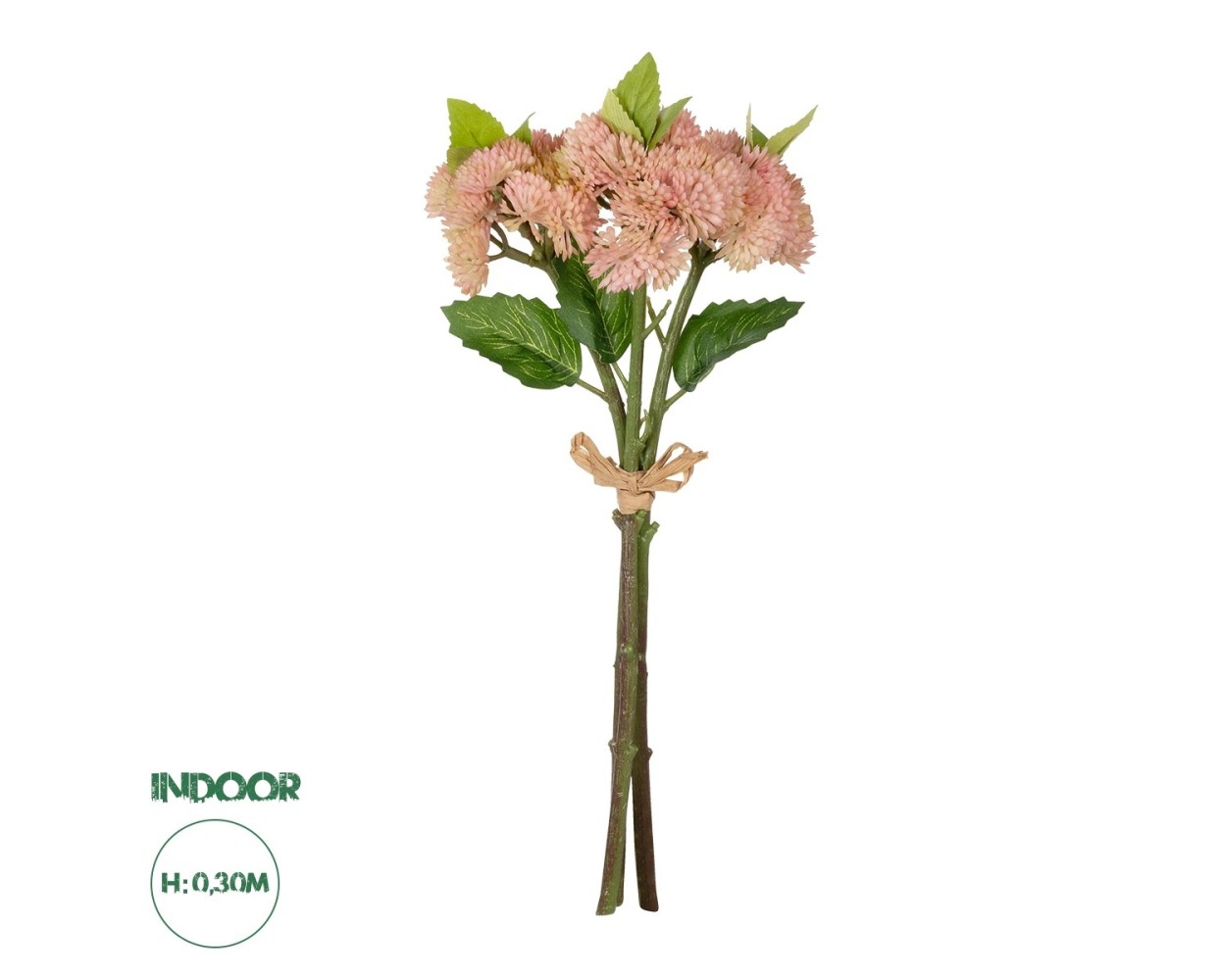 GloboStar® Artificial Garden SALMON PINK SEDUM BOUQUET