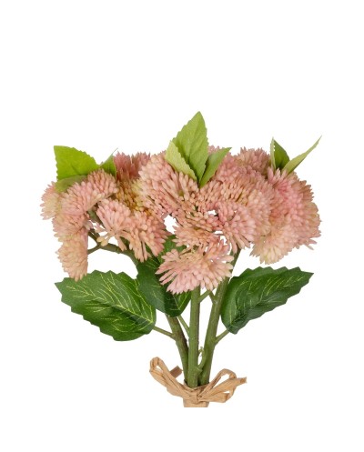 GloboStar® Artificial Garden SALMON PINK SEDUM BOUQUET